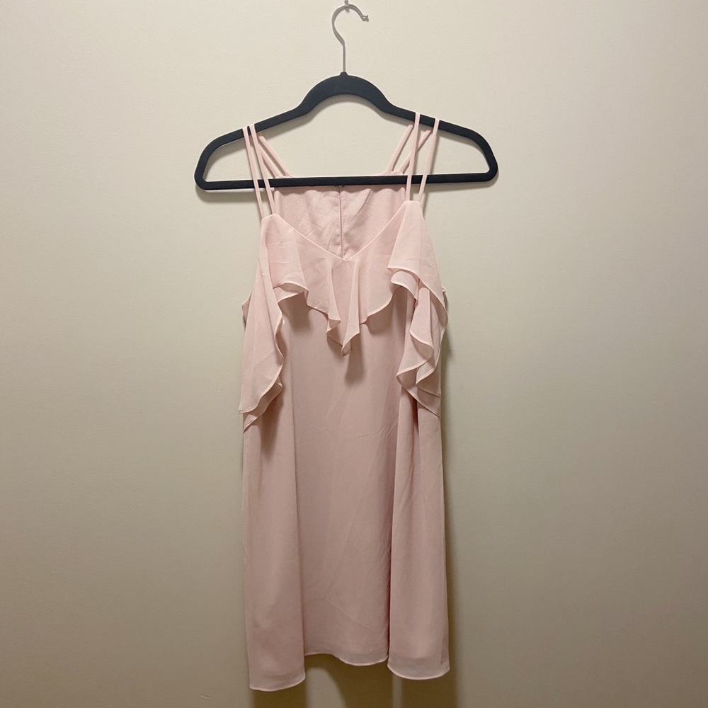 BCBGeneration Polyester Ruffled Dress Small